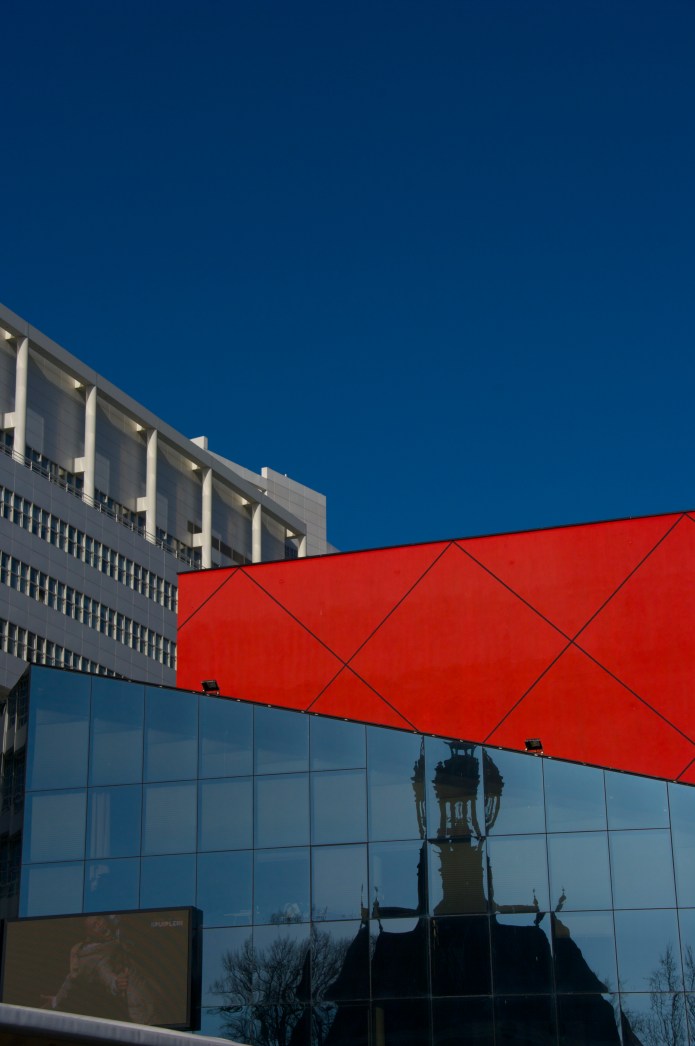 Blue White Red and mirror